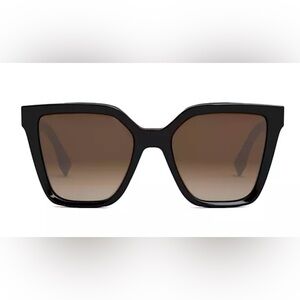 NEW Authentic FENDI Lettering 55MM Square Sunglasses